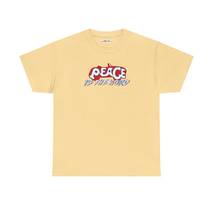 PEACE IS THE WORD Unisex Heavy Cotton Tee