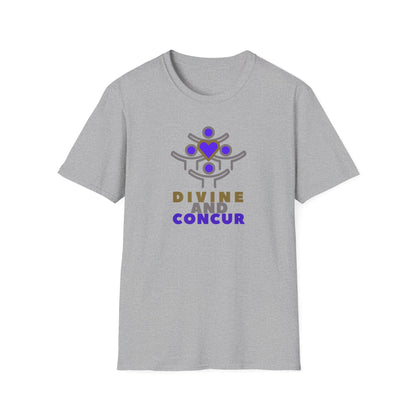 DIVINE AND CONCUR Unisex Softstyle 100% Cotton T-Shirt