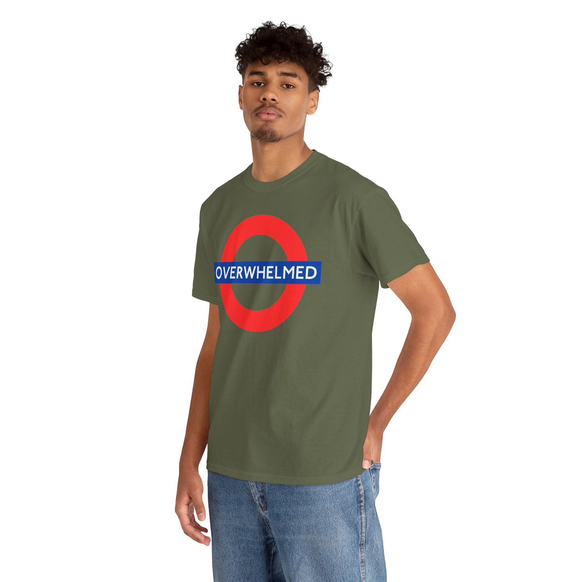 OVERWHELMED Unisex Heavy Cotton Tee