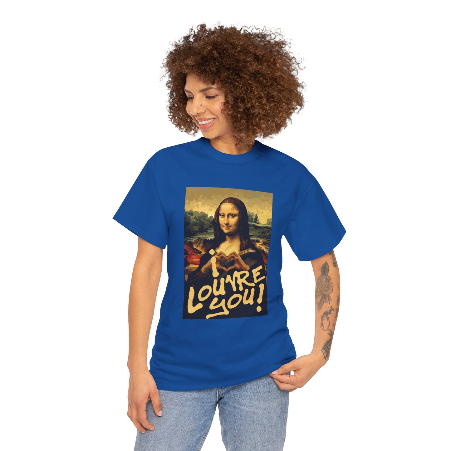 I LOUVRE YOU! Unisex Heavy Cotton Tee