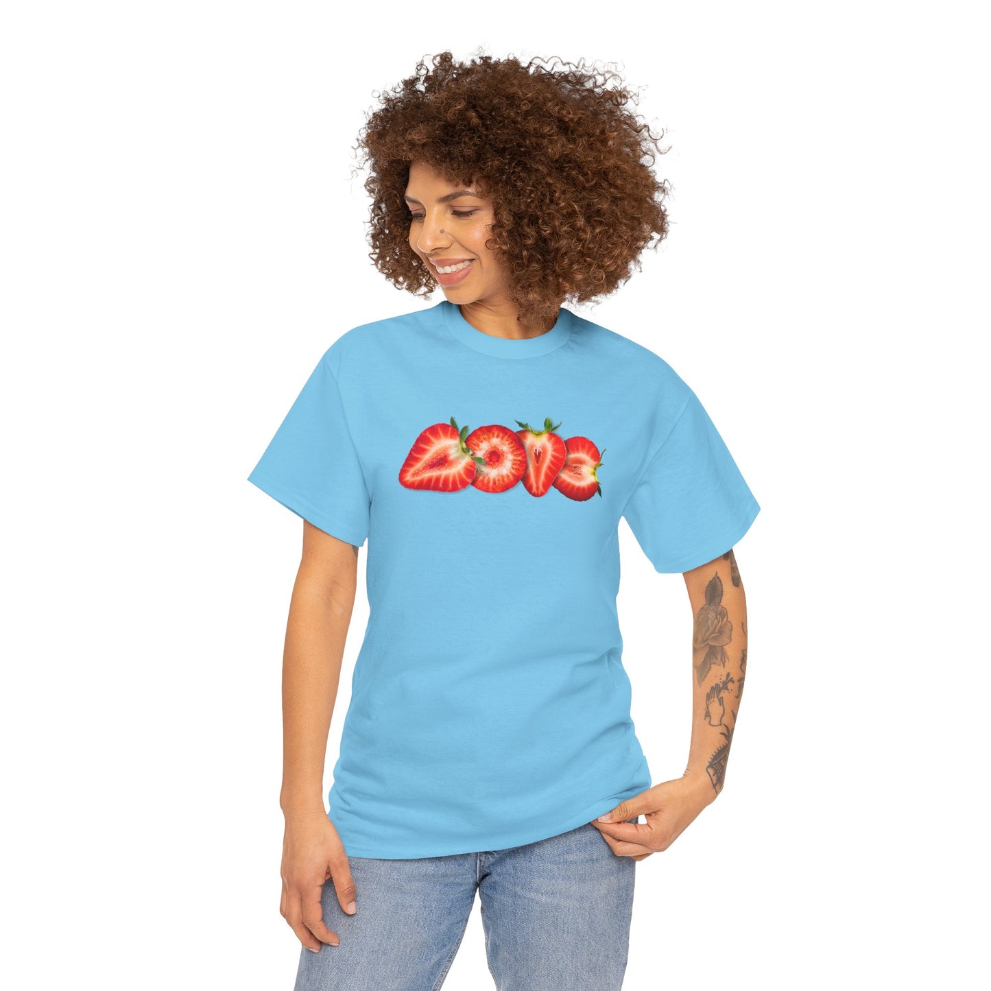 BERRY MUCH LOVE Unisex Heavy Cotton Tee