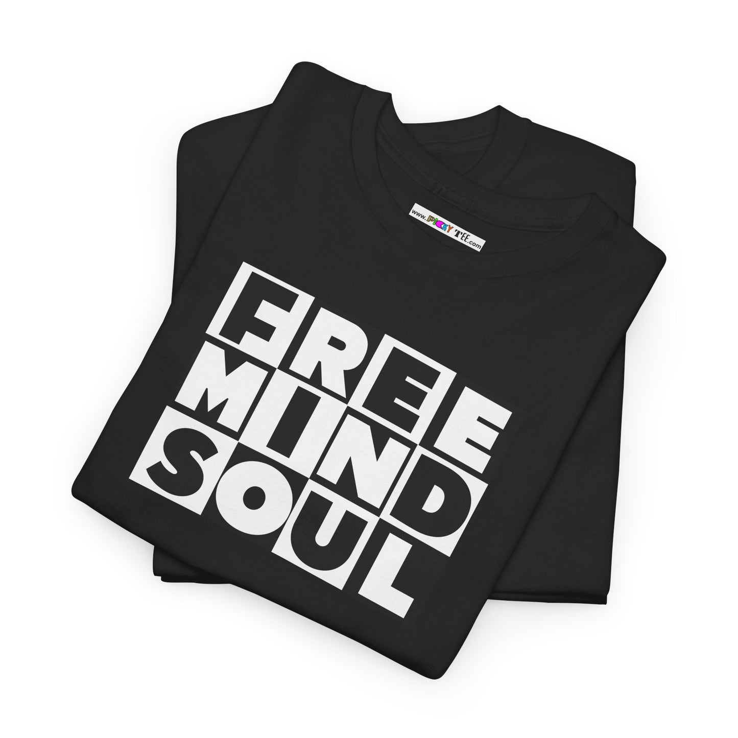 FREE MIND SOUL Unisex Heavy Cotton Tee