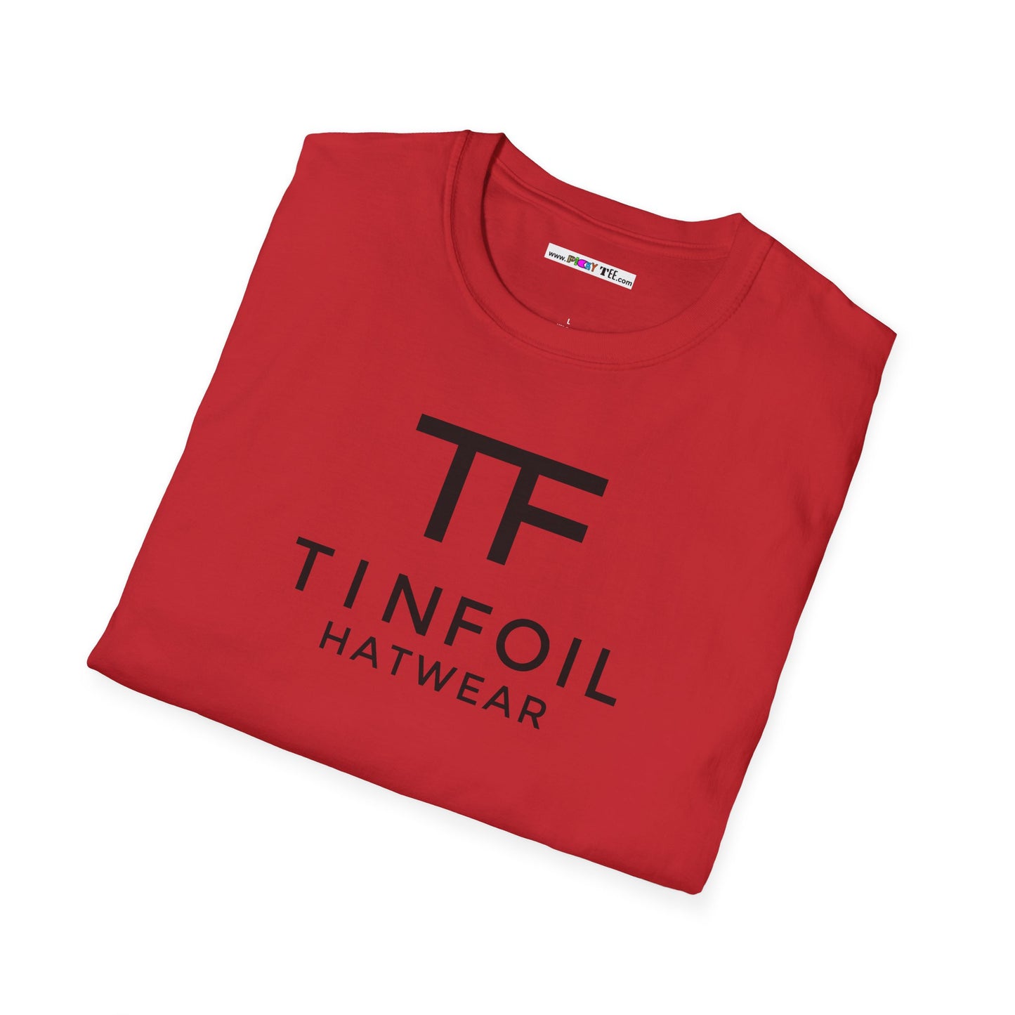 TF TIN FOIL HATWEAR Unisex Softstyle 100% Cotton T-Shirt