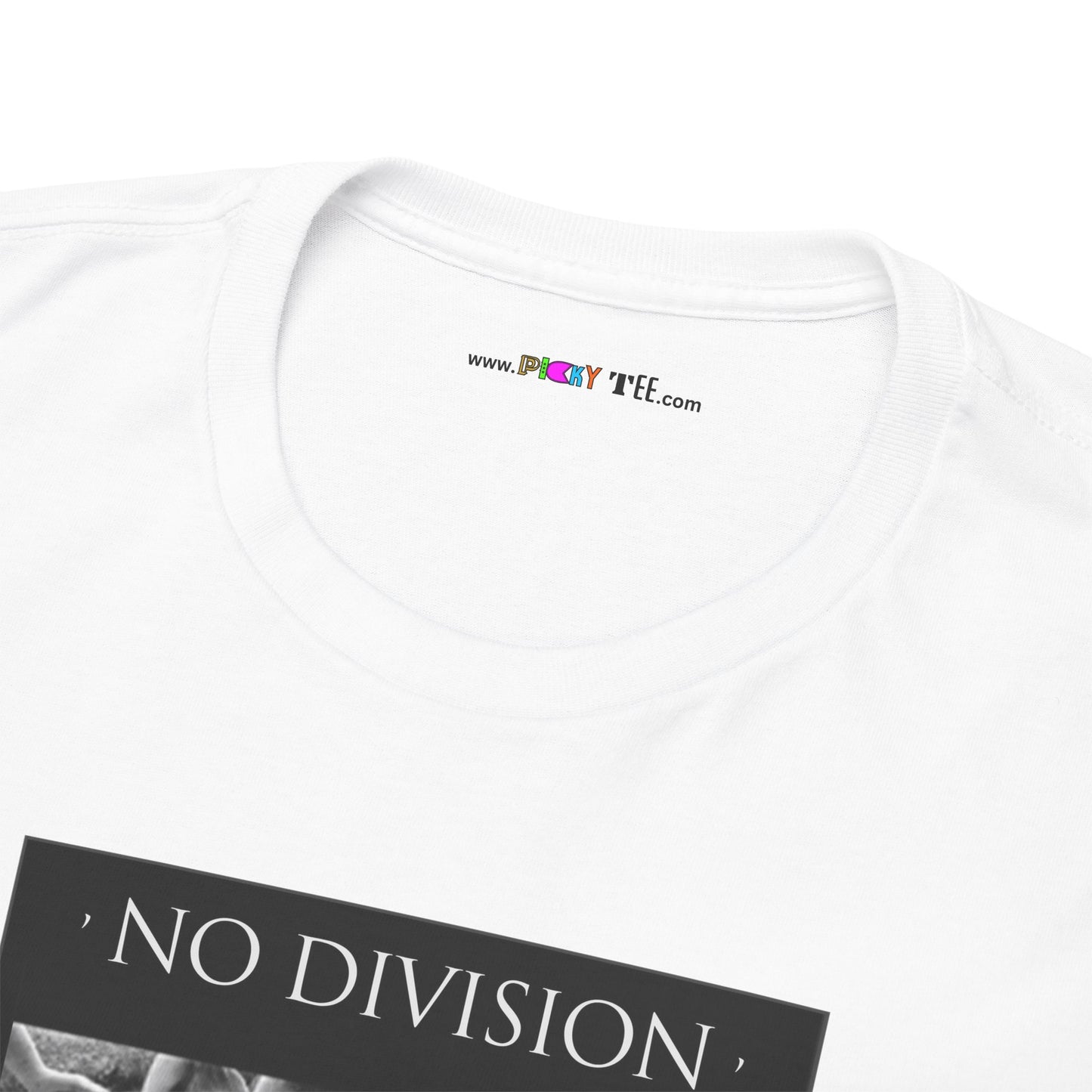 'NO DIVISION' LOVE WILL TREAD US A PATH Unisex Heavy Cotton Tee