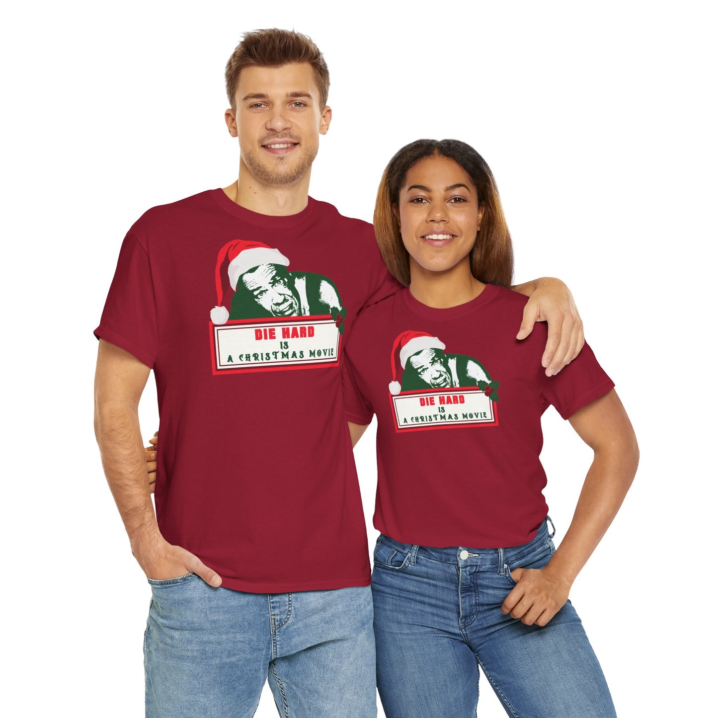 DIE HARD IS A CHRISTMAS MOVIE Unisex Heavy Cotton Tee