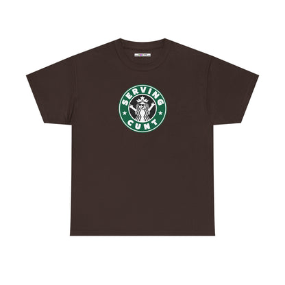 SERVINGCUNT Unisex Heavy Cotton Tee