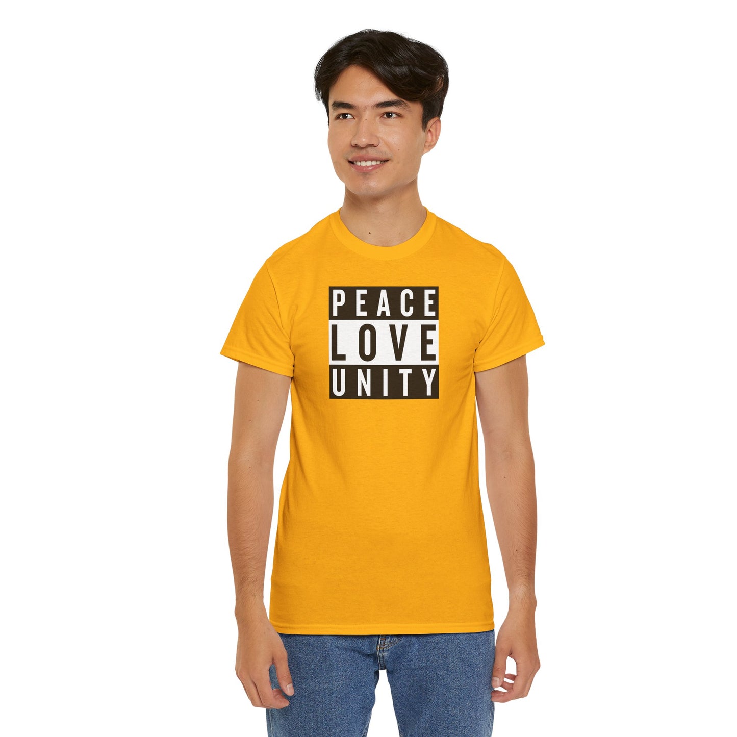 PEACELOVEUNITY Unisex Heavy Cotton Tee
