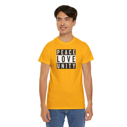 PEACELOVEUNITY Unisex Heavy Cotton Tee