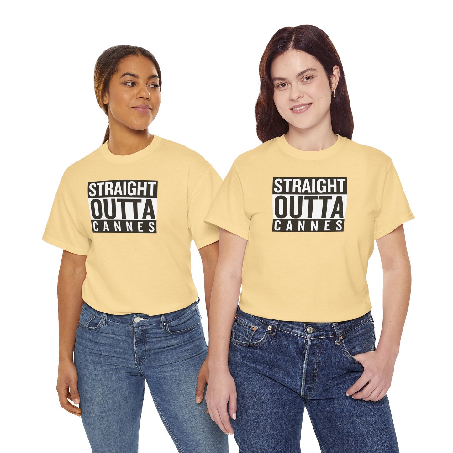 STRAIGHT OUTTA CANNES Unisex Heavy Cotton Tee