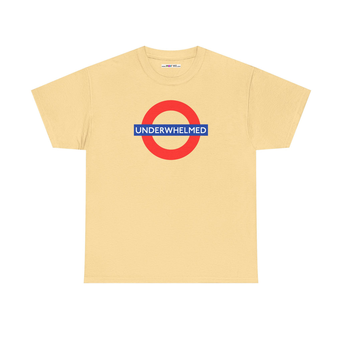 UNDERWHELMED Unisex Heavy Cotton Tee