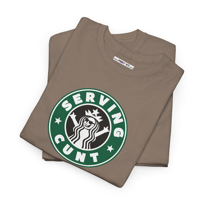 SERVINGCUNT Unisex Heavy Cotton Tee