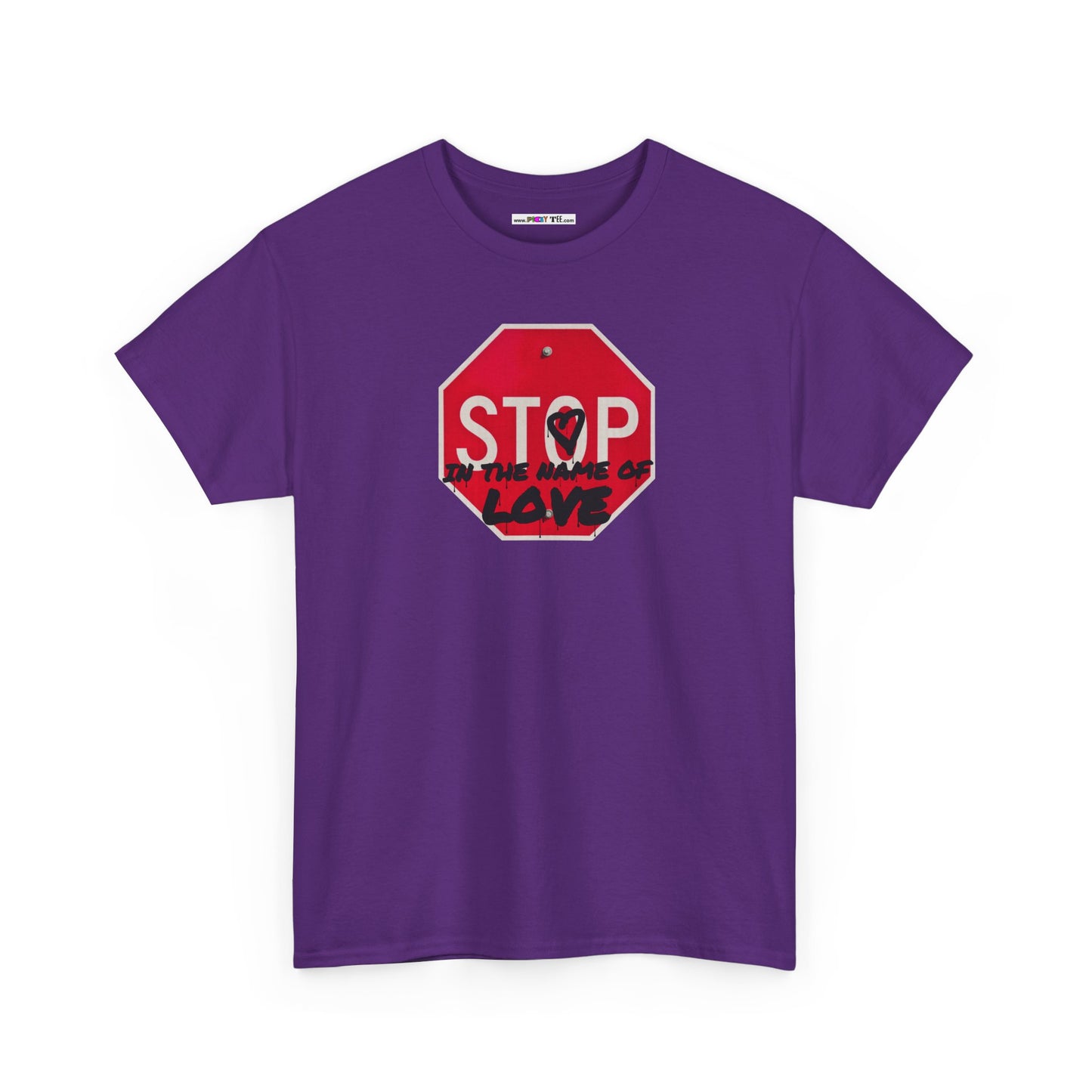 STOP in the name of love Unisex Heavy Cotton Tee