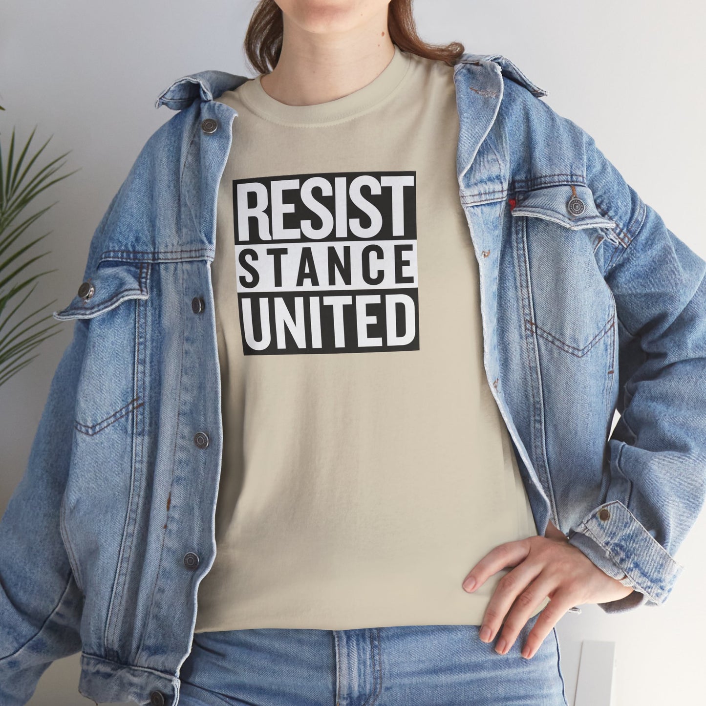 RESIST STANCE UNITED Unisex Heavy Cotton Tee