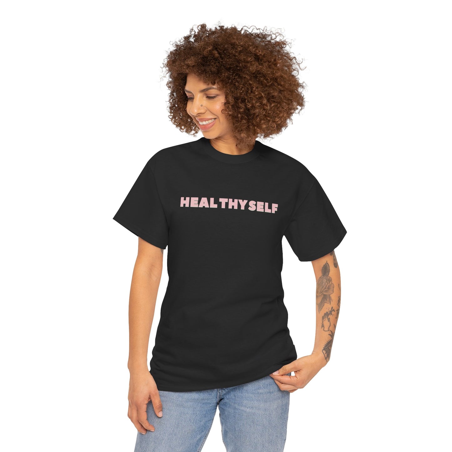 HEAL THY SELF Unisex Heavy Cotton Tee