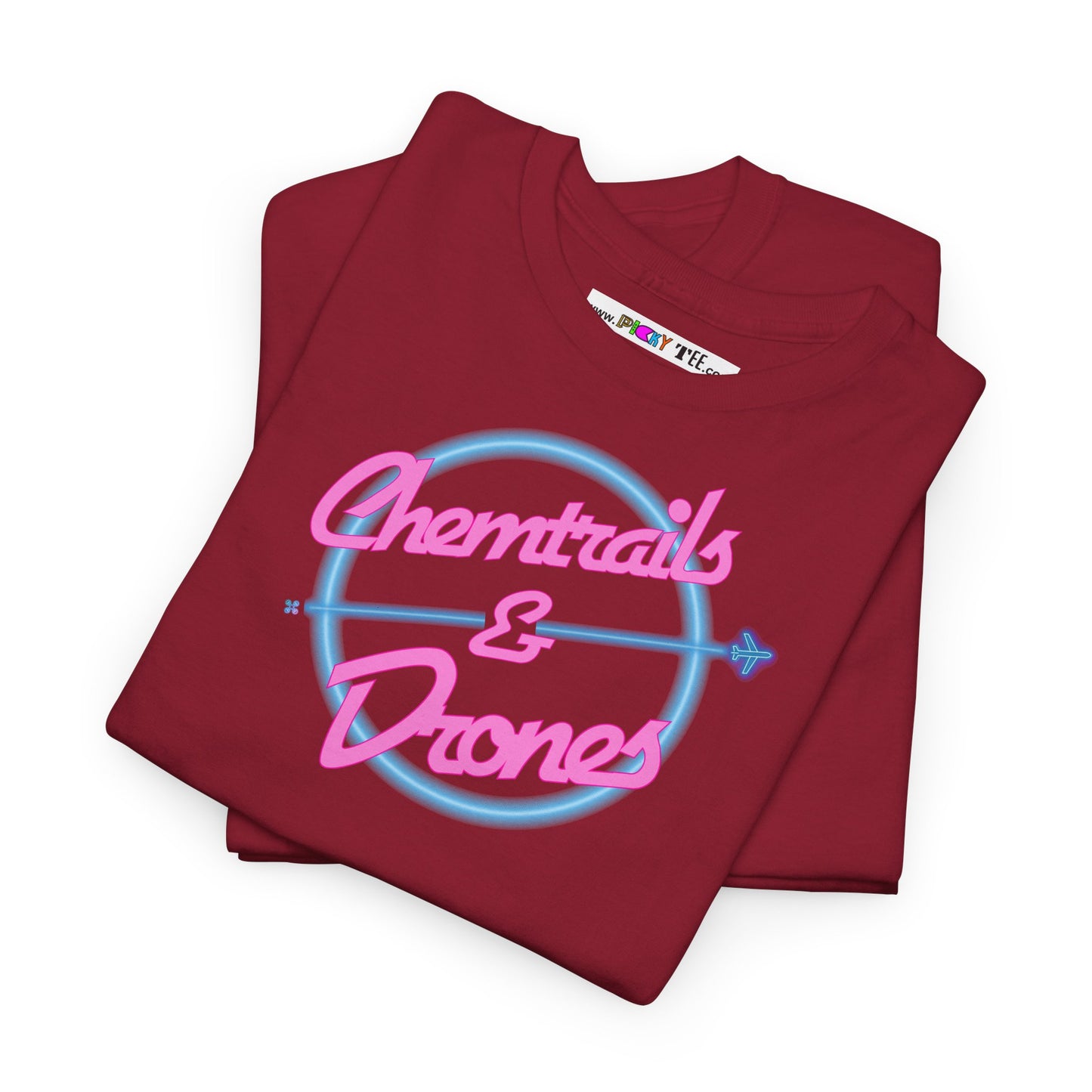 Chemtrails & Drones Unisex Heavy Cotton Tee