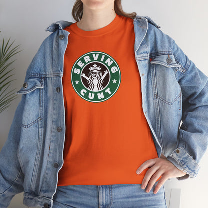 SERVINGCUNT Unisex Heavy Cotton Tee