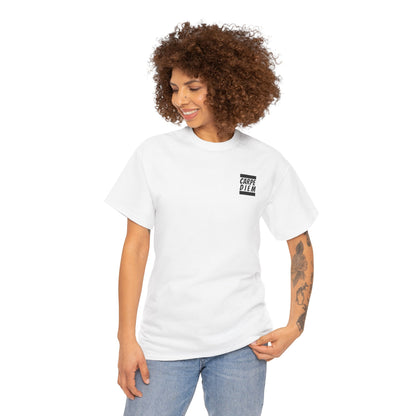 CARPE DIEM "I SEIZE DAY, PEOPLE" Unisex Heavy Cotton Tee