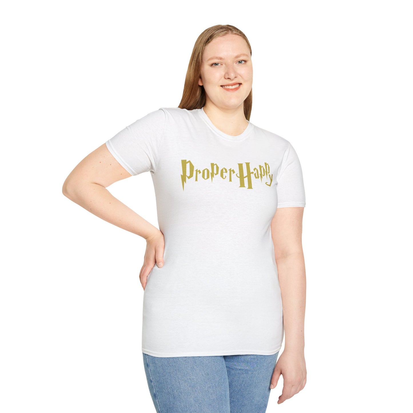 Proper Happy Unisex Softstyle 100% Cotton T-Shirt