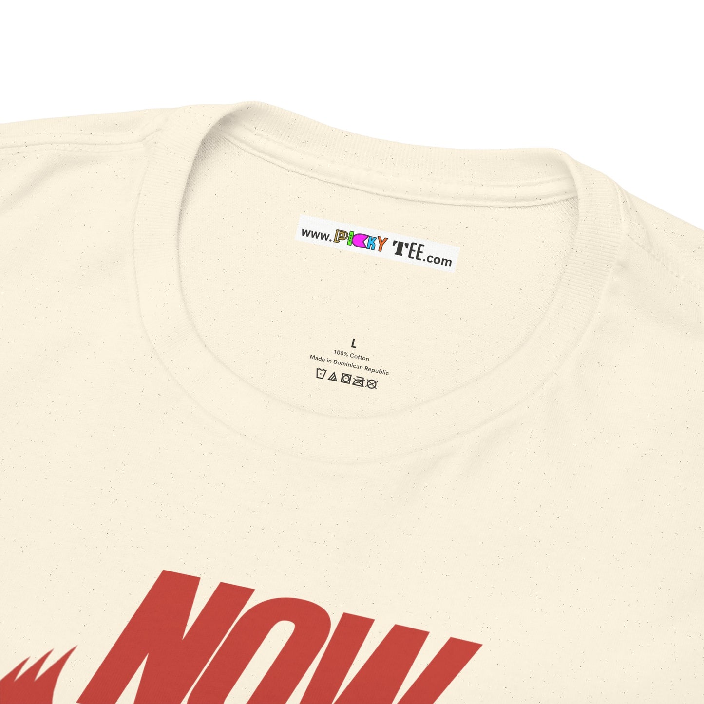 NOW JUST BE HERE Unisex Heavy Cotton Tee
