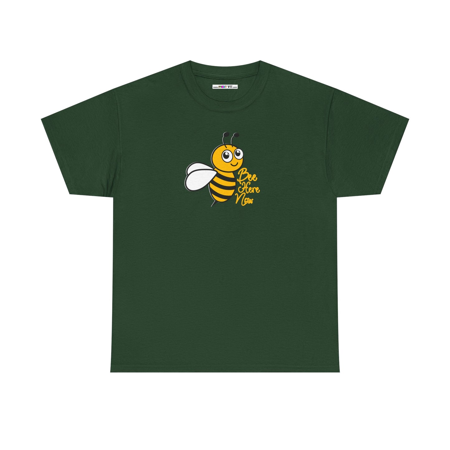 Bee Here Now Unisex Heavy Cotton Tee