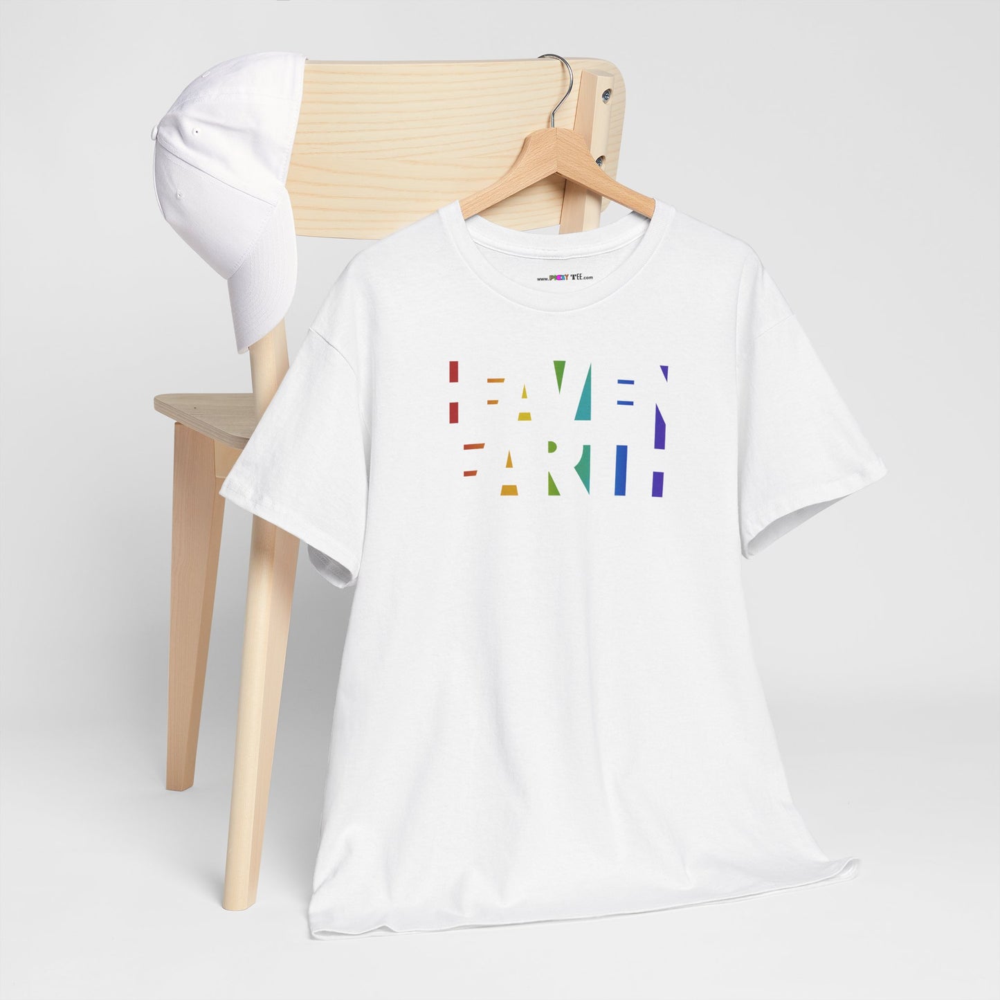 HEAVEN ON EARTH Unisex Heavy Cotton Tee — here now.