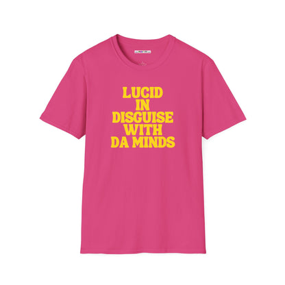 LUCID IN DISGUISE WITH DA MINDS Unisex Softstyle 100% Cotton T-Shirt