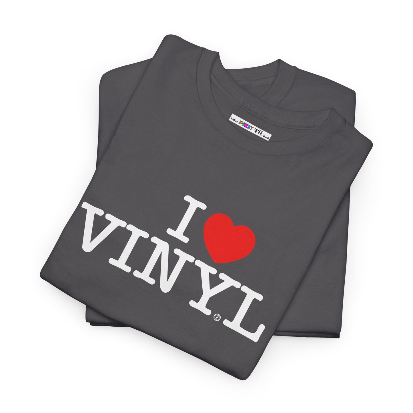 I ❤️ VINYL Unisex Heavy Cotton Tee