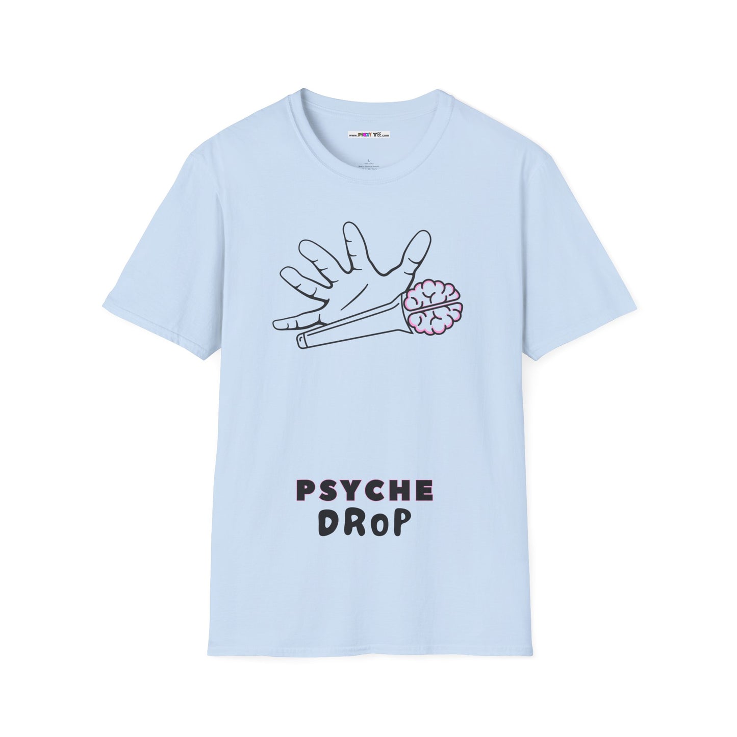 PSYCHE drop Unisex Softstyle 100% Cotton T-Shirt