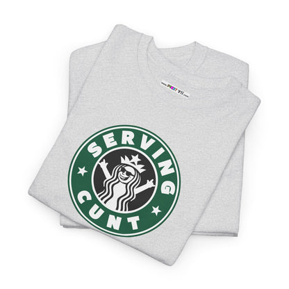 SERVINGCUNT Unisex Heavy Cotton Tee