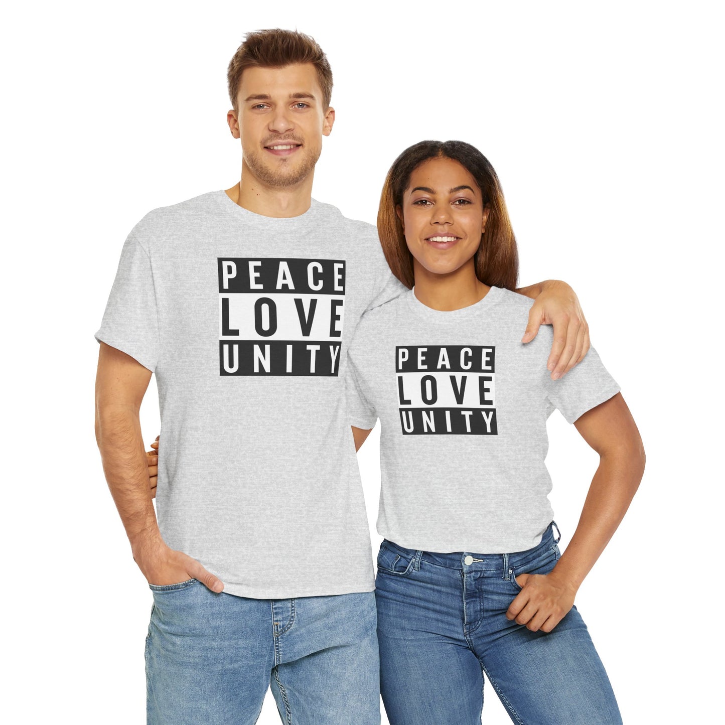 PEACELOVEUNITY Unisex Heavy Cotton Tee