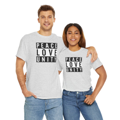 PEACELOVEUNITY Unisex Heavy Cotton Tee