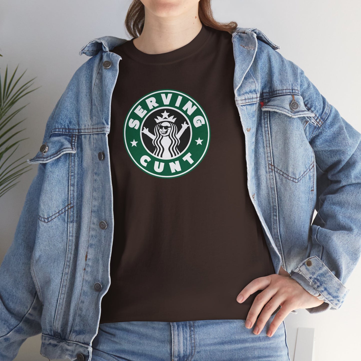 SERVINGCUNT Unisex Heavy Cotton Tee
