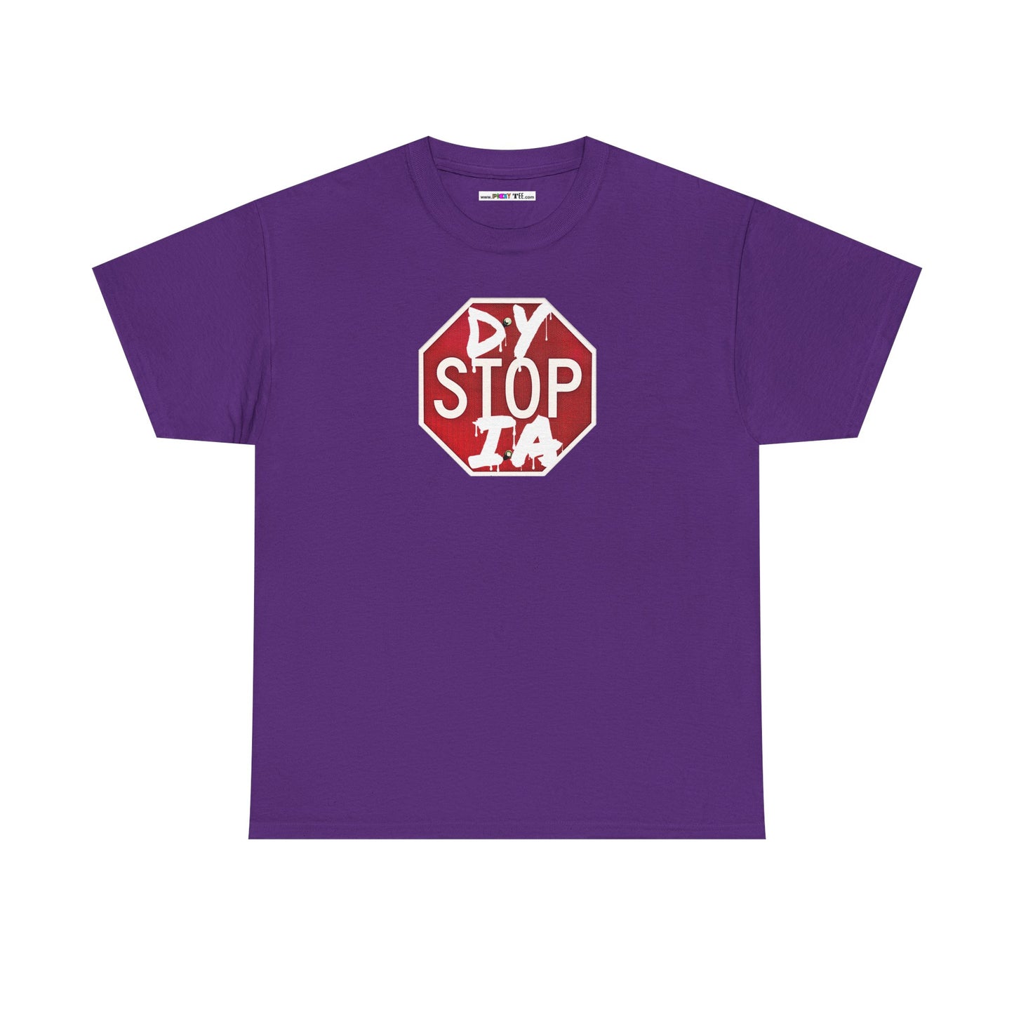 STOP DYSTOPIA Unisex Heavy Cotton Tee