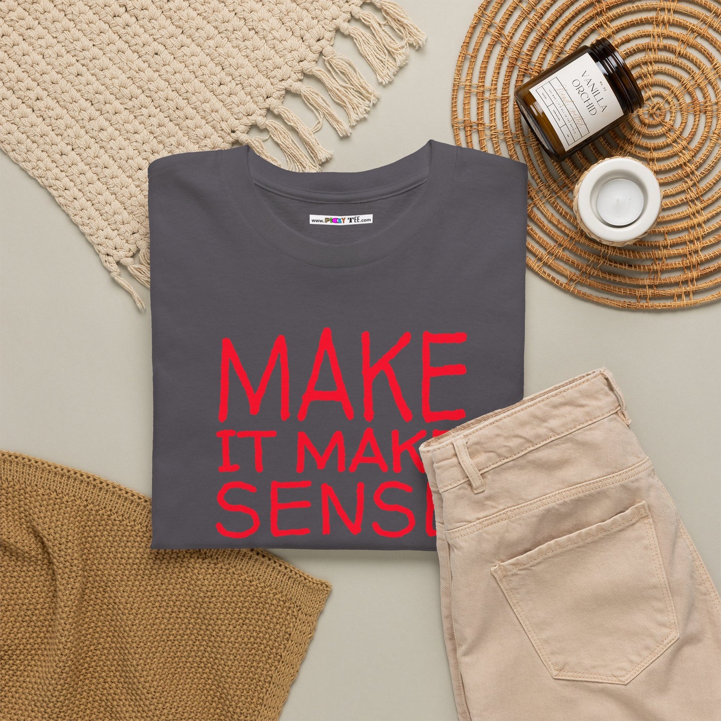 MAKE IT MAKE SENSE Unisex Heavy Cotton Tee