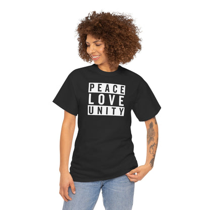 PEACELOVEUNITY Unisex Heavy Cotton Tee