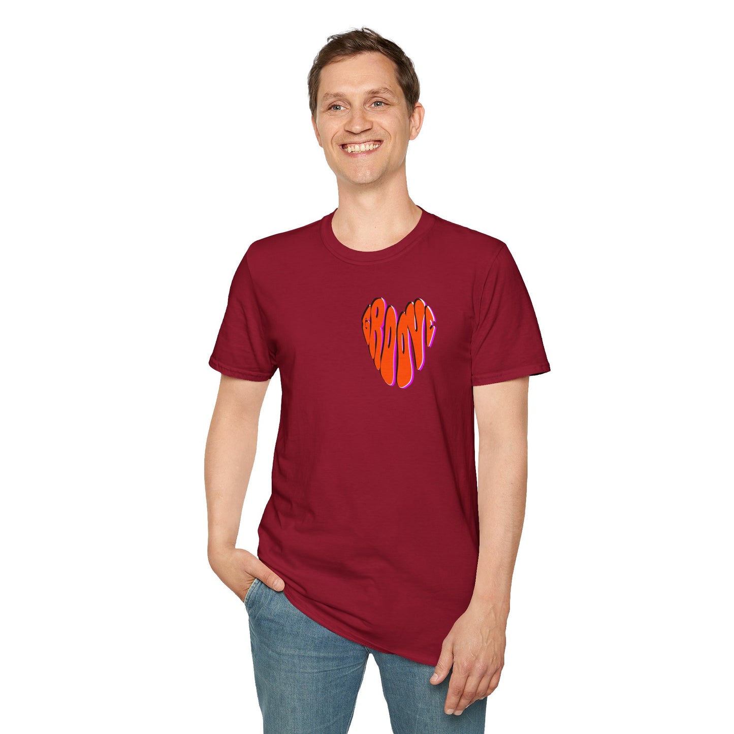 GROOVE is in THE HEART Unisex Softstyle 100% Cotton T-Shirt