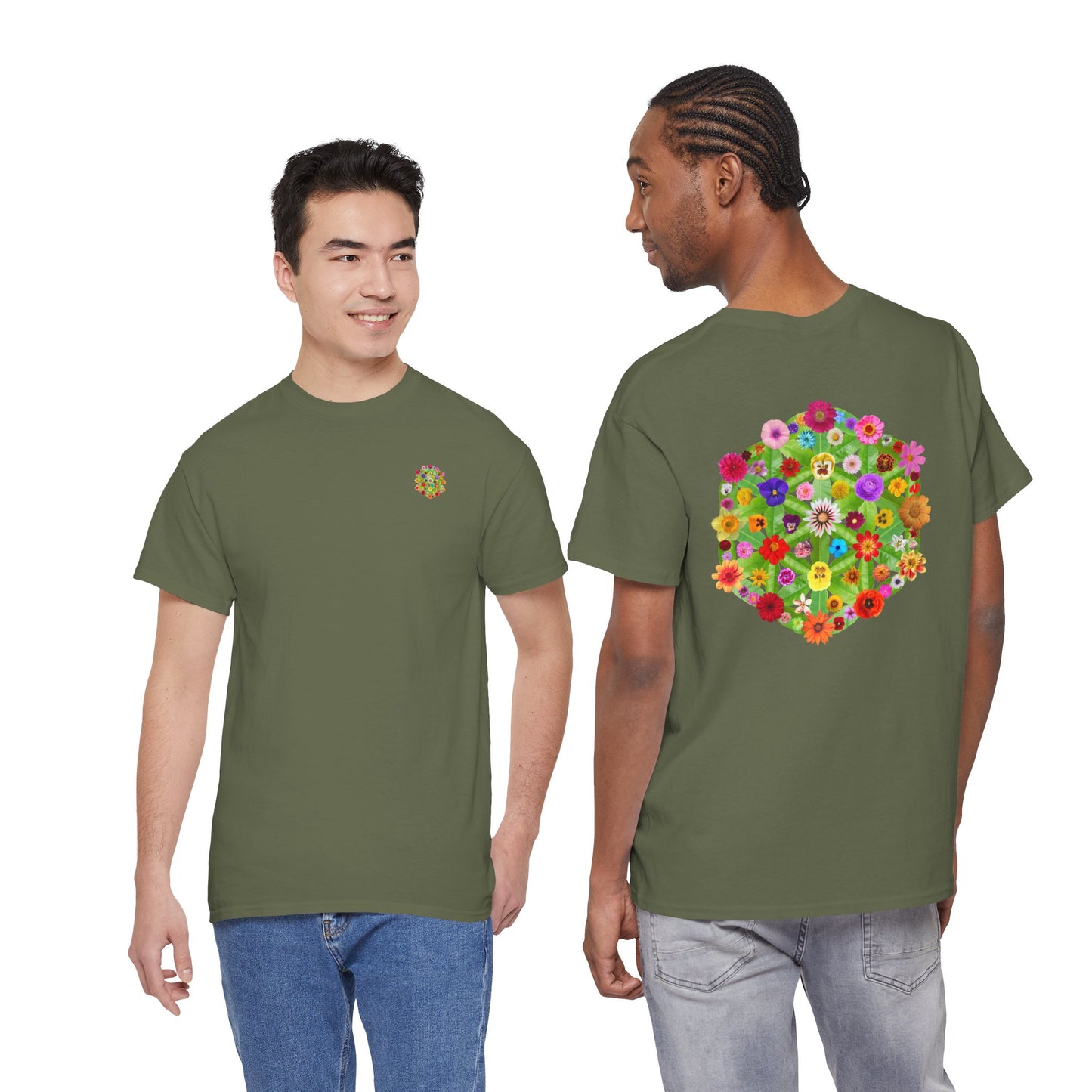 Flowers of Life Unisex Heavy Cotton Tee