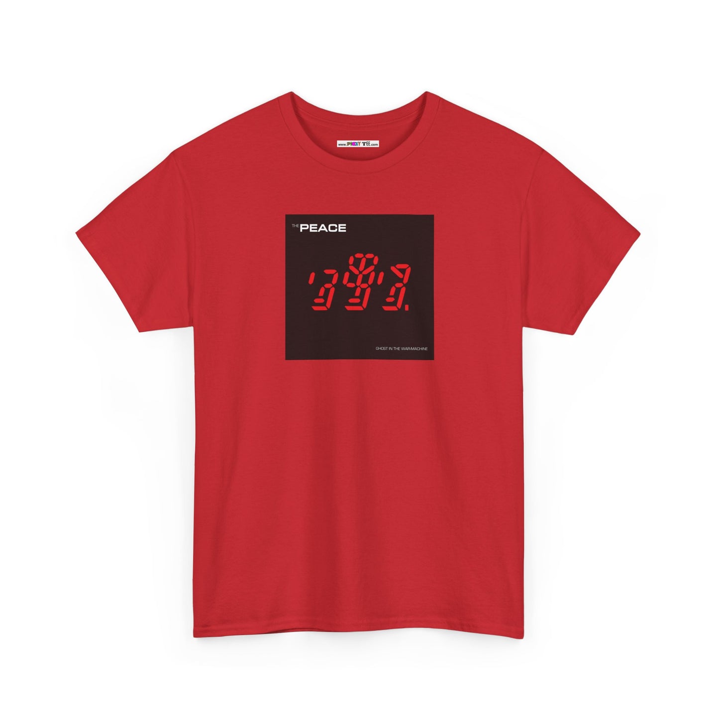 the PEACE ghost in the war-machine Unisex Heavy Cotton Tee