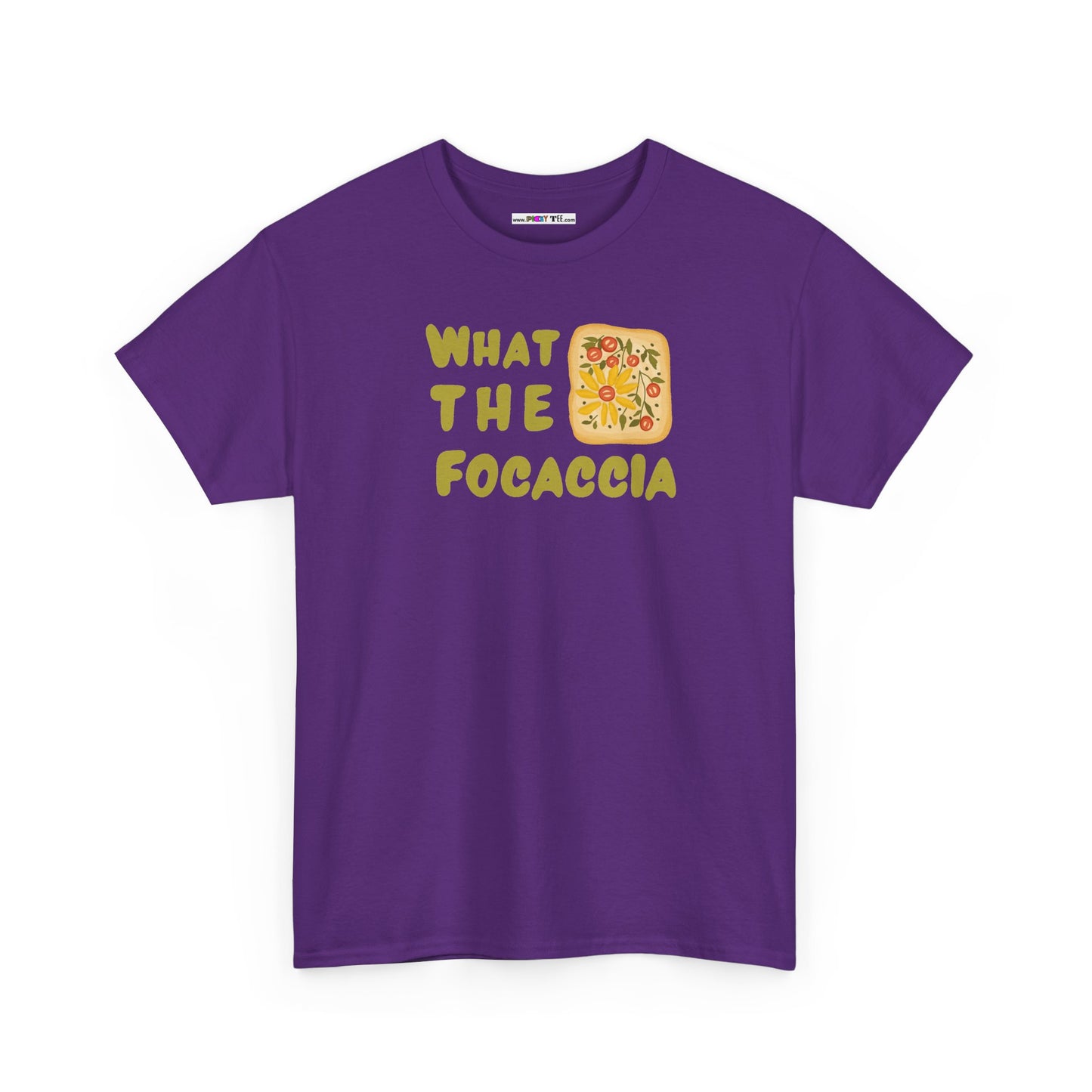 WHAT THE FOCACCIA Unisex Heavy Cotton Tee