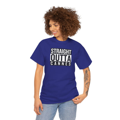 STRAIGHT OUTTA CANNES Unisex Heavy Cotton Tee