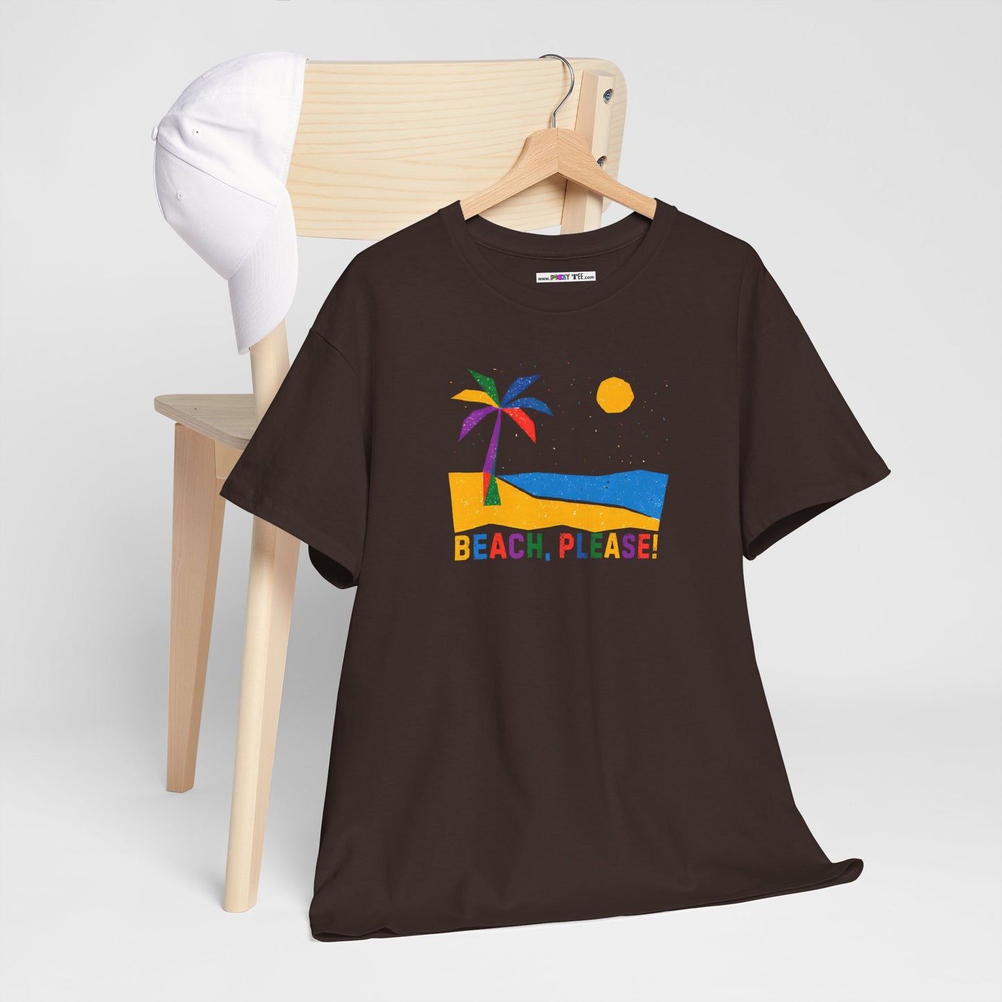 BEACH, PLEASE! Unisex Heavy Cotton Tee