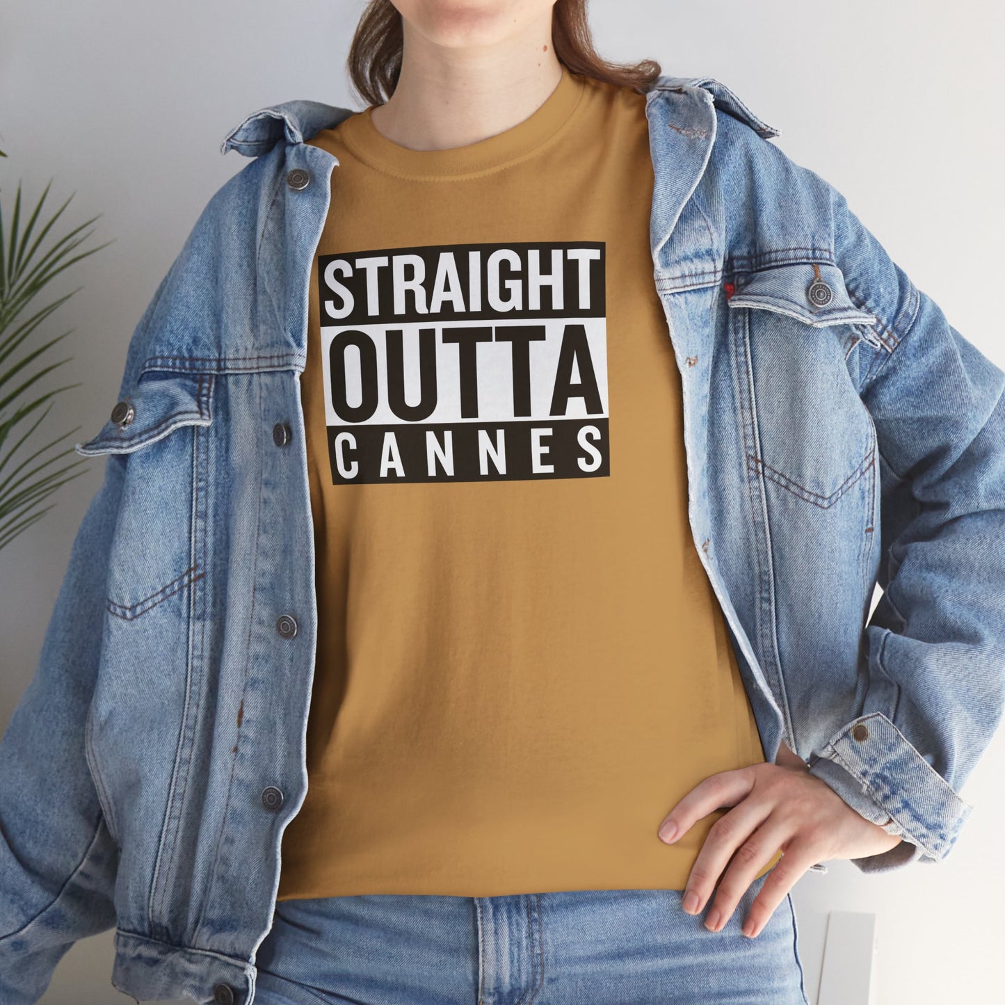 STRAIGHT OUTTA CANNES Unisex Heavy Cotton Tee