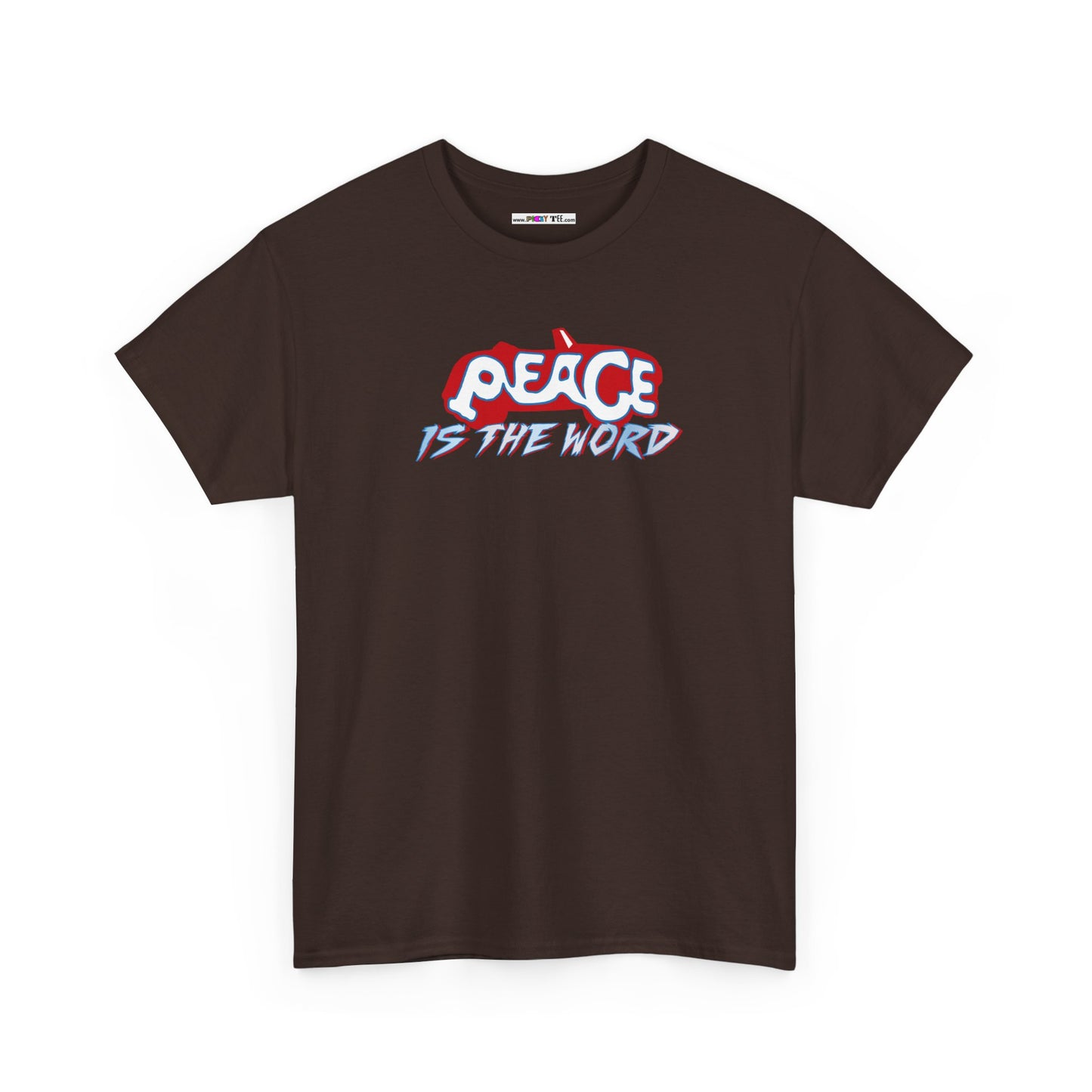 PEACE IS THE WORD Unisex Heavy Cotton Tee