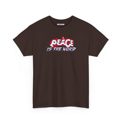 PEACE IS THE WORD Unisex Heavy Cotton Tee