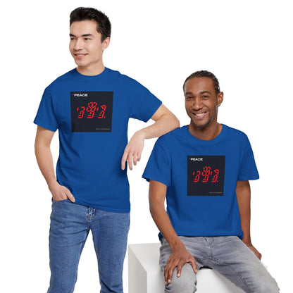 the PEACE ghost in the war-machine Unisex Heavy Cotton Tee