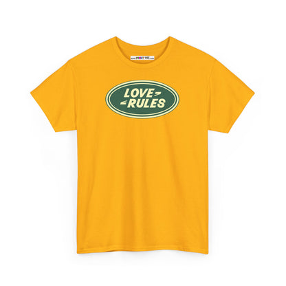 LOVE RULES Unisex Heavy Cotton Tee