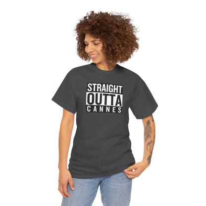 STRAIGHT OUTTA CANNES Unisex Heavy Cotton Tee