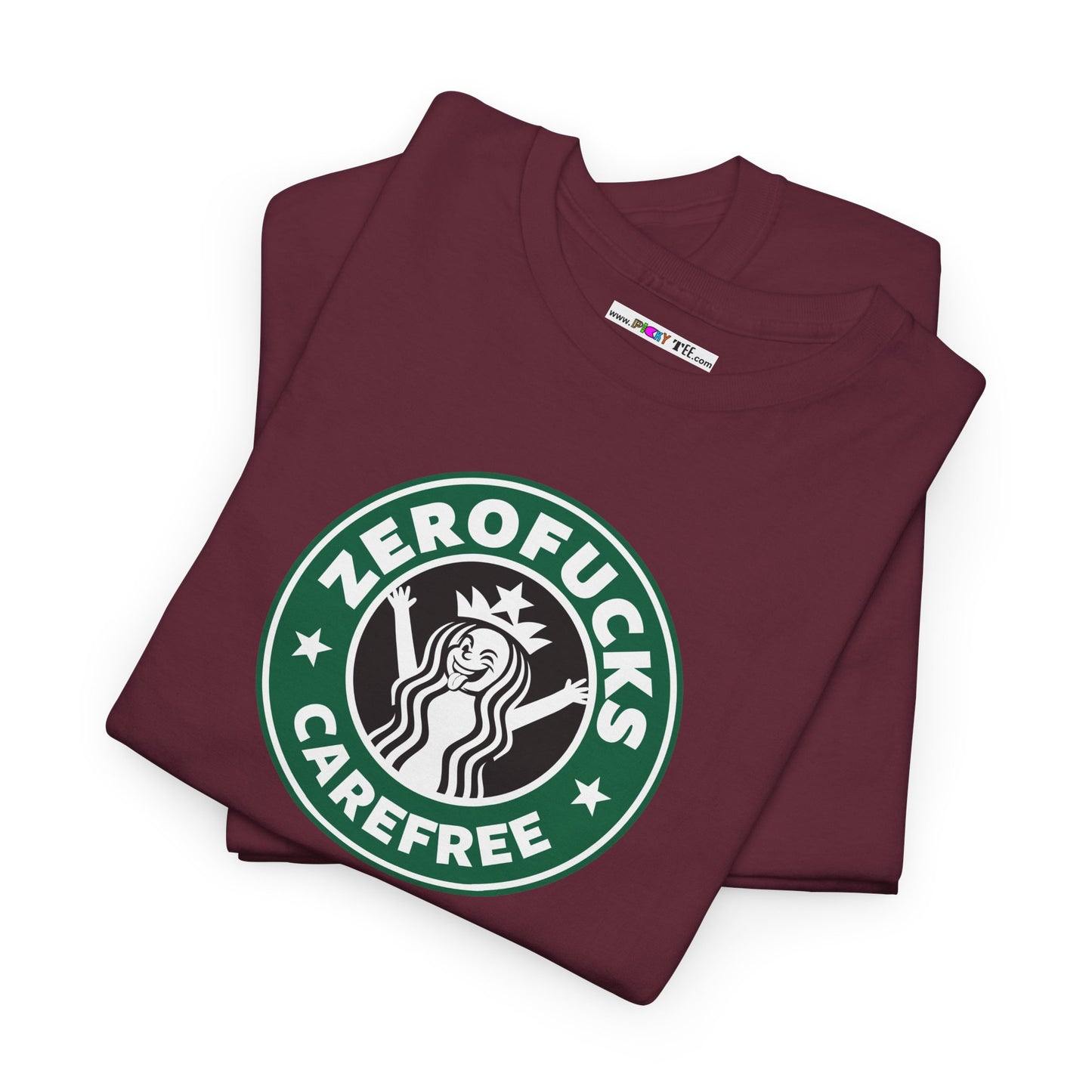 ZEROFUCKS CAREFREE Unisex Heavy Cotton Tee