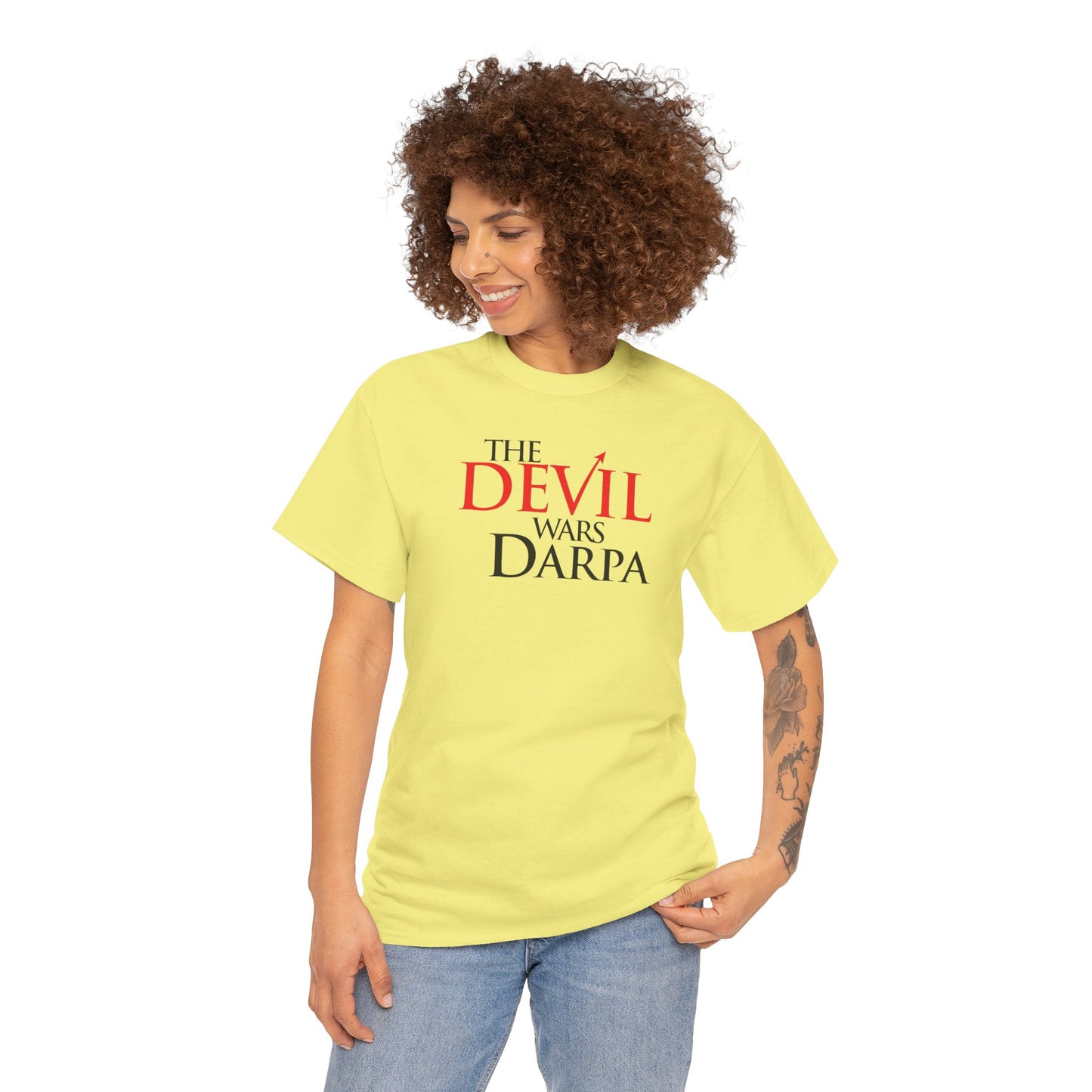 THE DEVIL WARS DARPA Unisex Heavy Cotton Tee