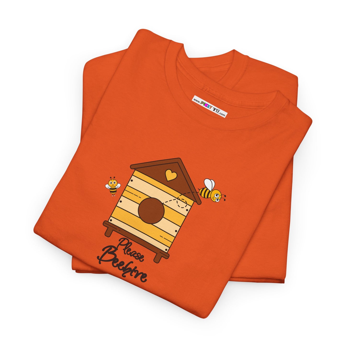 Please Beehive Unisex Heavy Cotton Tee